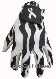 Zebra Golf Logo - Golf Glove Cabretta Leather Zebra Lycra Backed 4 Ladies 5 Sizes