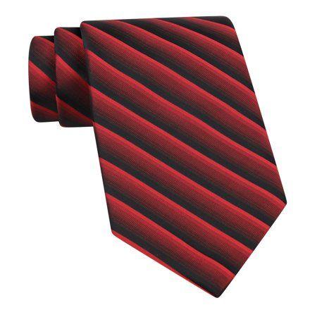 Burgundy with Red Stripe Logo - George - Tie Necktie, Red Stripe/Burgundy - Walmart.com