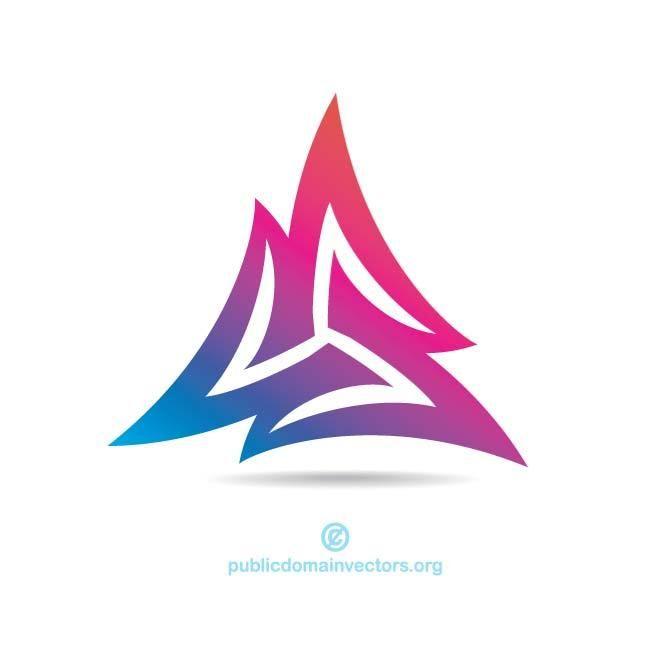 Triangle Shape Logo - TRIANGULAR SHAPE LOGOTYPE ELEMENT - Download at Vectorportal