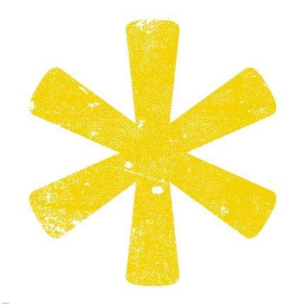 Yellow Asterisk Logo - Yellow Asterisk Fine Art Print by Veruca Salt at FulcrumGallery.com
