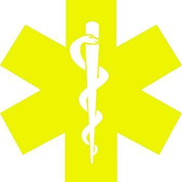 Yellow Asterisk Logo - Amazon.com: Eyecandy Decals STAR OF LIFE - MEDICAL ASTERISK 5
