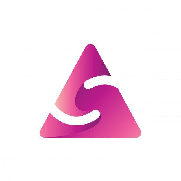 Triangle Shape Logo - Letter s in triangle shape logo template Vector | Premium Download