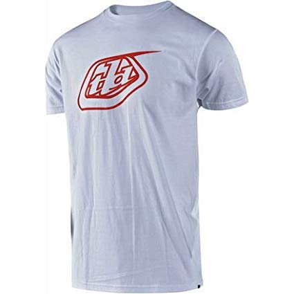 Red Troy Logo - Amazon.com: Troy Lee Designs Logo T-Shirt (MEDIUM) (WHITE/RED ...