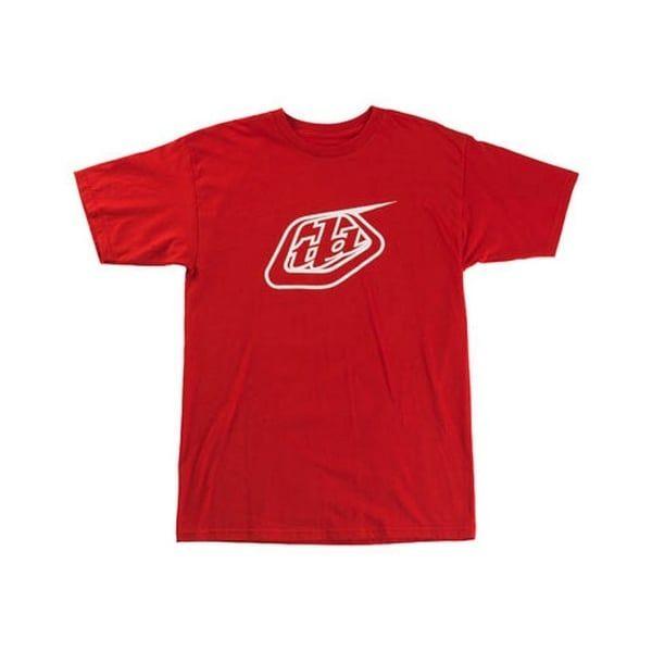 Red Troy Logo - Troy Lee Adults Logo T Shirt - Red - Troy Lee from Dennis Winter UK
