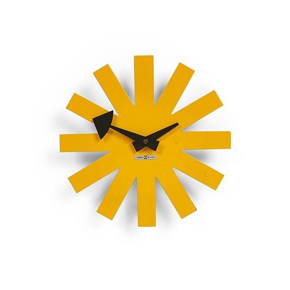 Yellow Asterisk Logo - Nelson George. Yellow Asterisk clock, model 2213