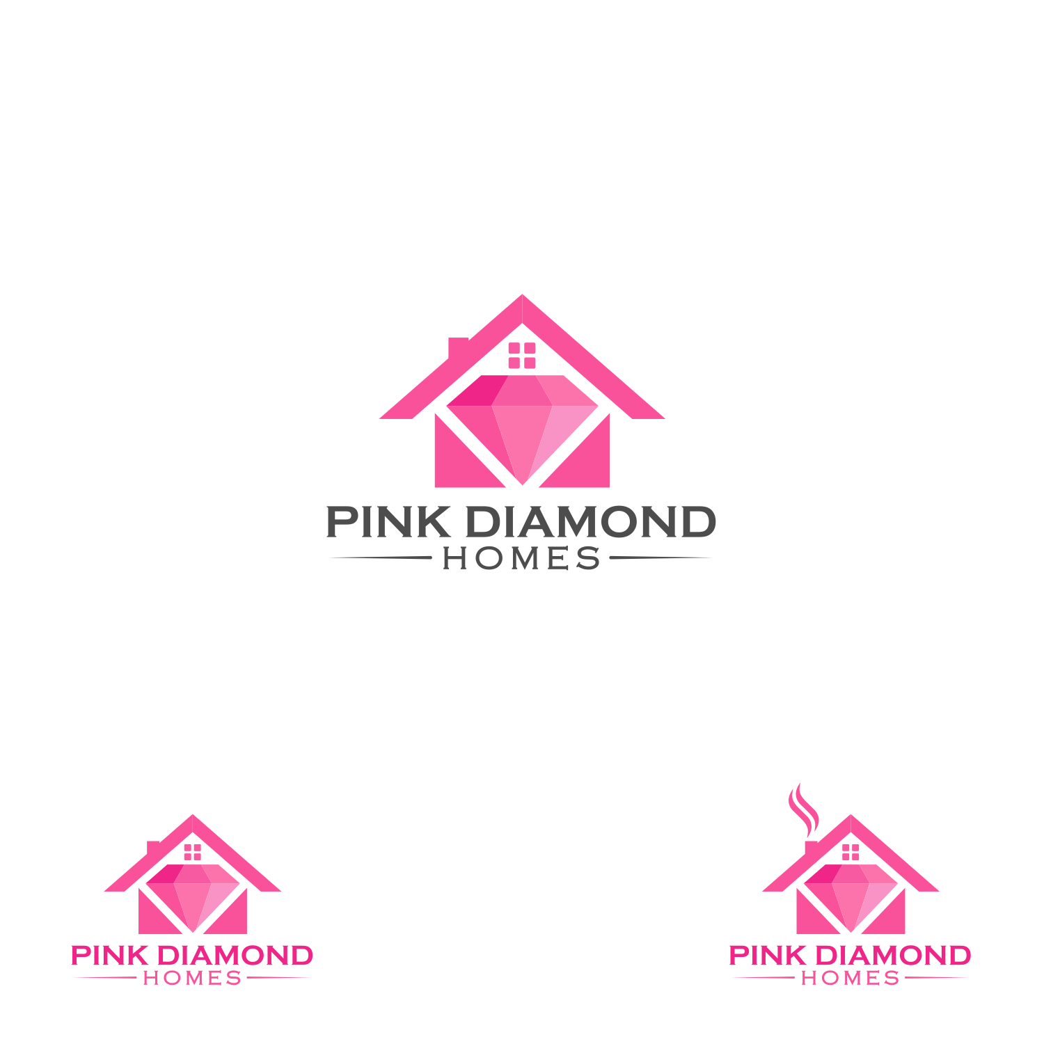 Pink Diamond Logo - Bold, Upmarket, Building Logo Design for Pink Diamond Homes by sonny ...