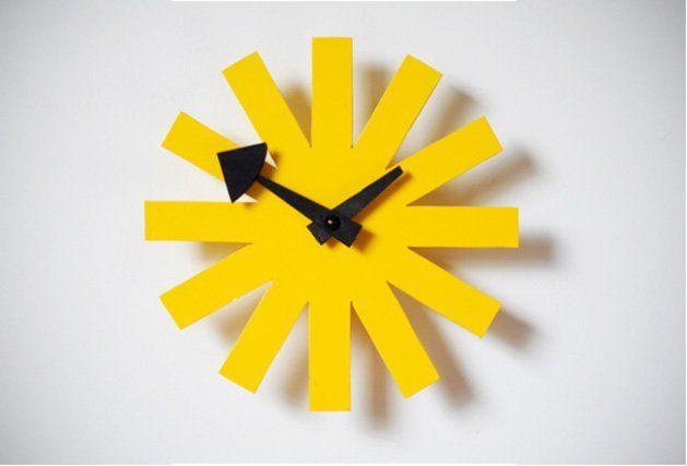 Yellow Asterisk Logo - Mid Century Asterisk Clock. Make