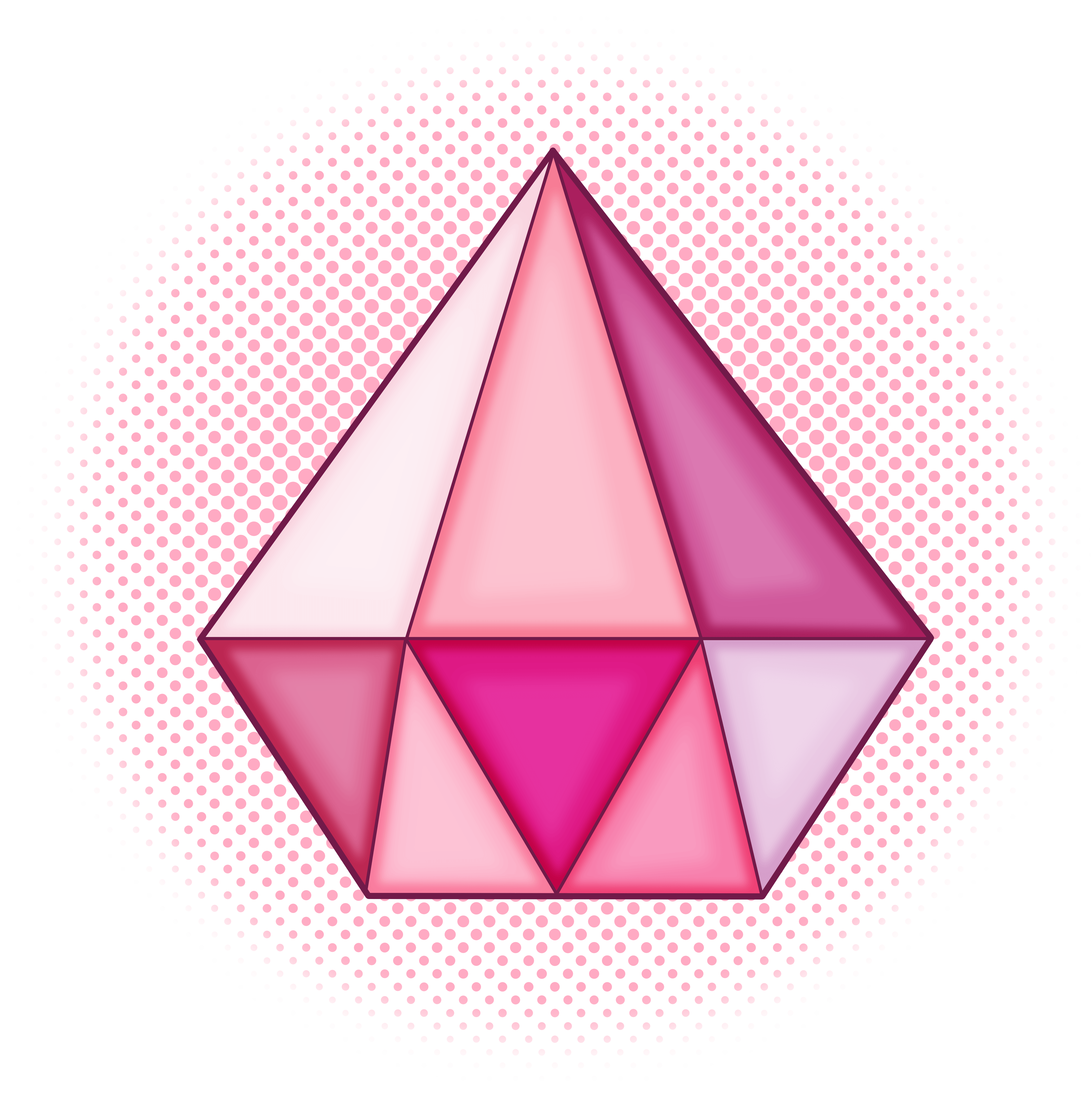 Pink Diamond Logo - Pink Diamond Gem Version 2 — Weasyl