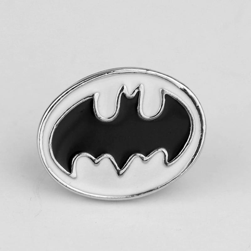 Silver Batman Logo - 2019 Wholesale Trendy Jewelry Silver Plated Alloy Children Bat ...