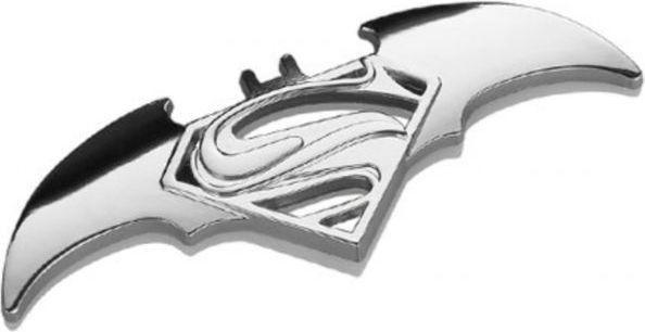 Silver Batman Logo - 3D Chrome Plated Silver Batman Logo Metal Car Sticker Emblem ...