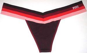 Burgundy with Red Stripe Logo - NWT VICTORIA'S SECRET PINK BURGUNDY RED STRIPE BLACK SEAMLESS LOGO ...