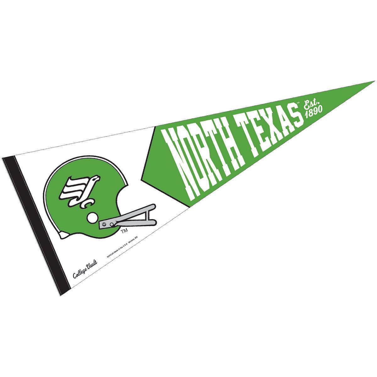 Pennant Green Corporate Logo - University of North Texas Vault, Retro and Vintage Logo Pennant ...