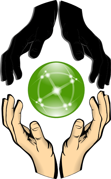 Hands -On Ball Logo - Hands Forming Unity clip art Free Vector / 4Vector