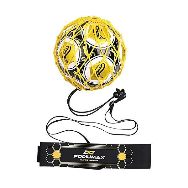 Hands -On Ball Logo - PodiuMax Hands-Free Soccer Kick/Throw Trainer, New Ball Locked Net ...