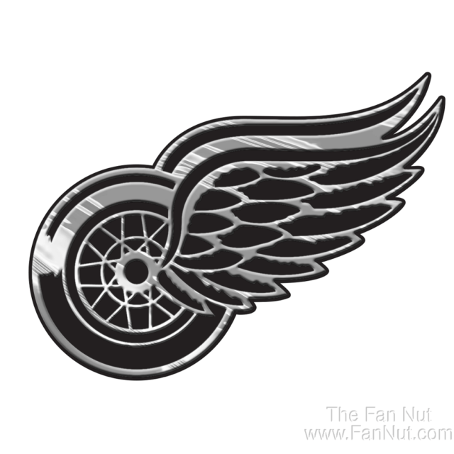 White Picture of Red Wing Logo - red wings logo detroit red wings logo 3d chrome auto decal sticker ...