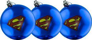 Christmas Superman Logo - SUPERMAN - Logo Christmas Ornament / Bauble Set (3) by Ikon ...