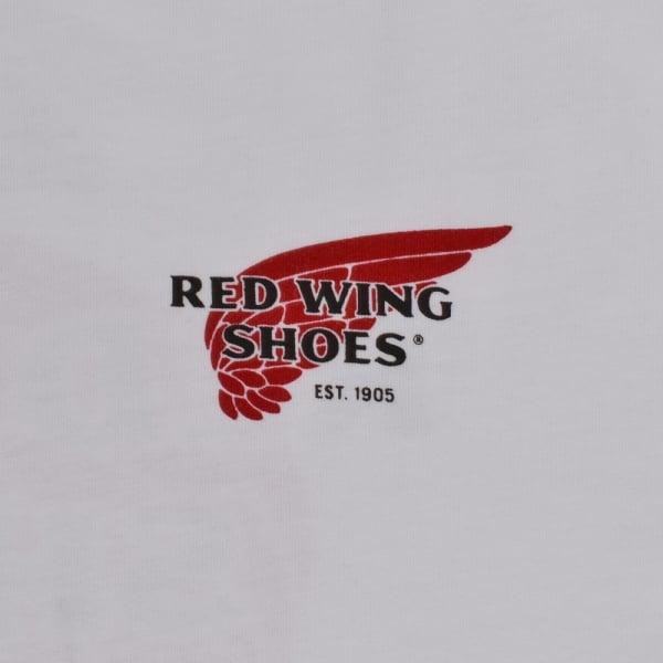 White Picture of Red Wing Logo - Red Wing Logo T-shirt - White
