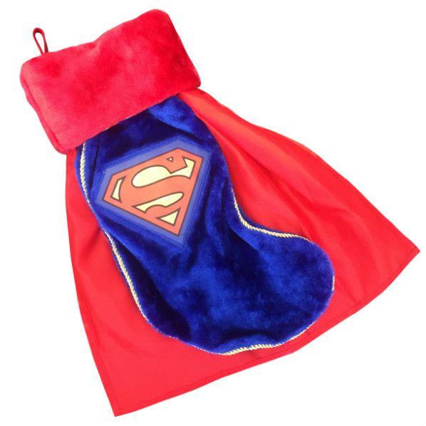 Christmas Superman Logo - Superman Logo Plush Christmas Stocking