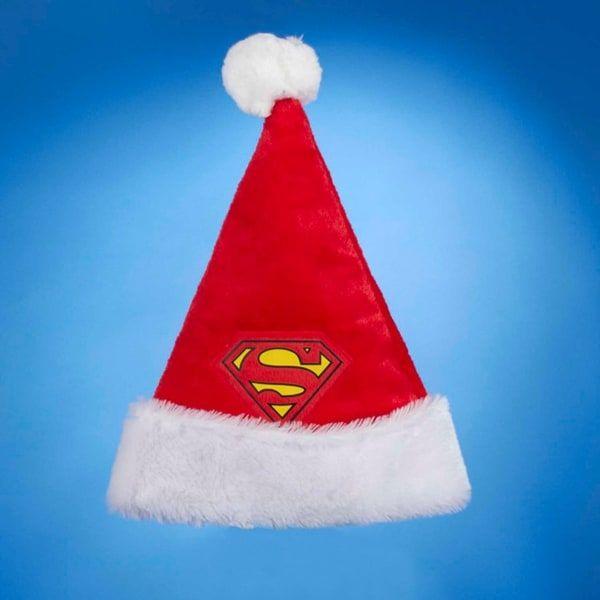 Christmas Superman Logo - Shop Club Pack of 12 Superman Logo Printed Santa Claus Christmas Hat ...