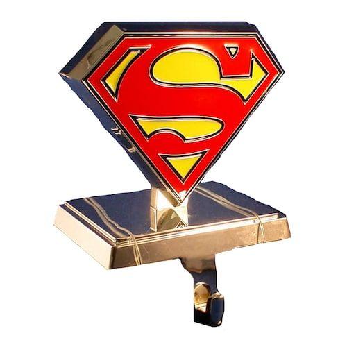 Christmas Superman Logo - DC Comics Superman Logo Christmas Stocking Hanger by Kurt Adler