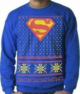 Christmas Superman Logo - DC Comics Superman Logo Ugly Christmas Sweater