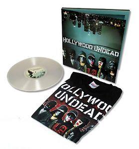 Hollywood Undead Swan Logo - HOLLYWOOD UNDEAD SWAN SONGS VINYL RECORD T SHIRT STICKER GIFT SET