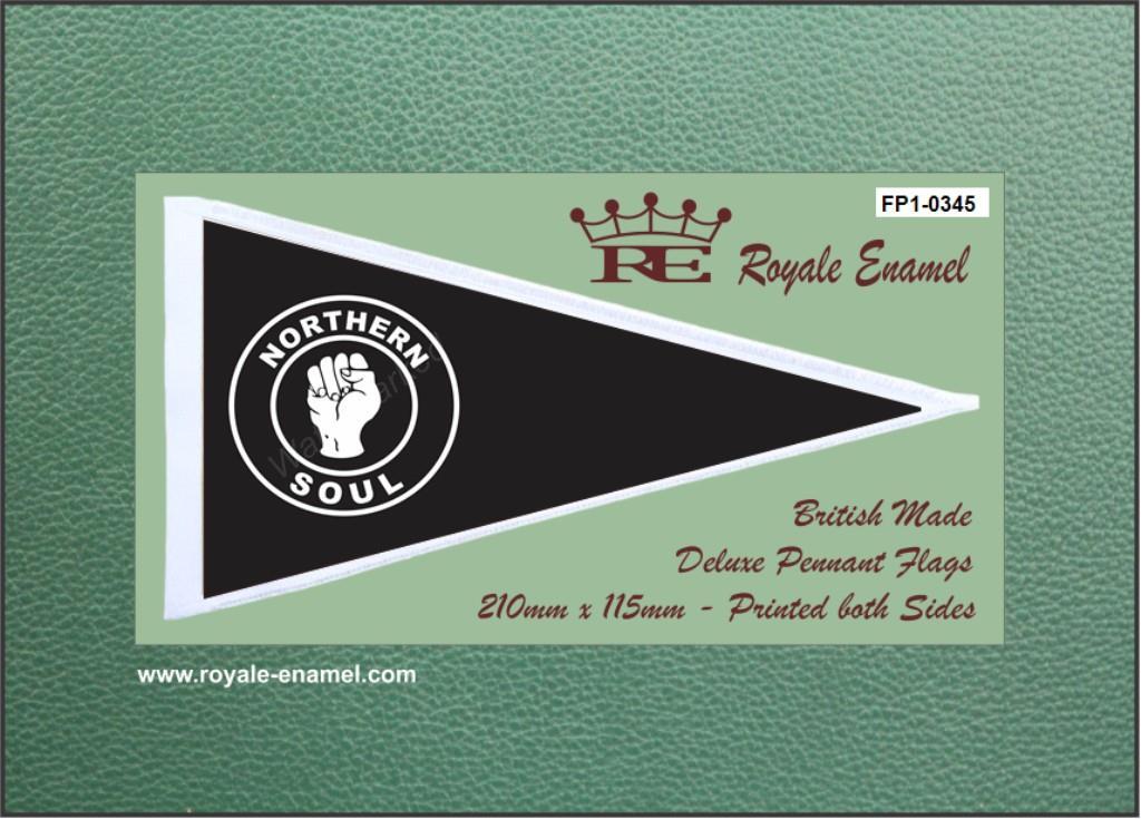 Pennant Green Corporate Logo - Royale Antenna Pennant Flag CLASSIC NORTHERN SOUL KTF FP1.0345 ...