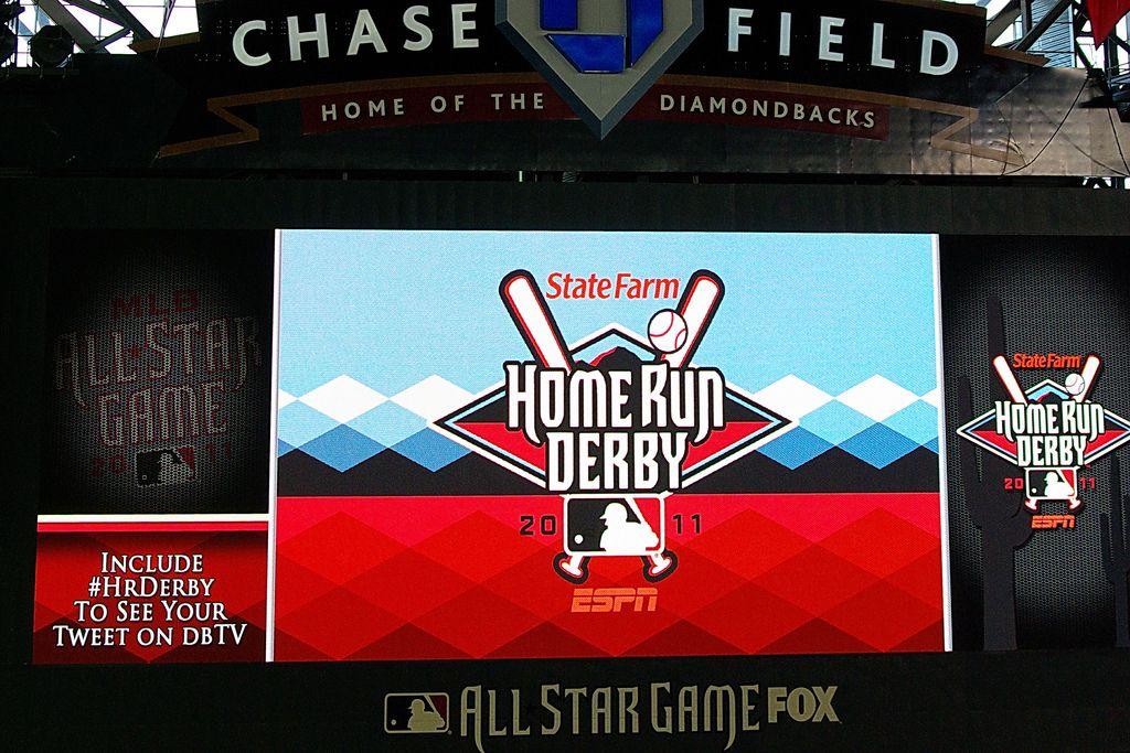 Chase Field Logo - State Farm Home Run Derby Logo on the Jumbotron - Chase Fi… | Flickr