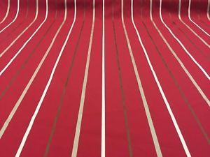 Burgundy with Red Stripe Logo - 10 Metres Ashley Wilde Burgundy Red Striped 100% Polyester Curtain ...
