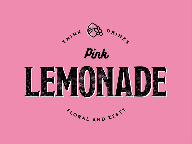 Pink Lemonade Logo - Pink Lemonade - Think Drinks