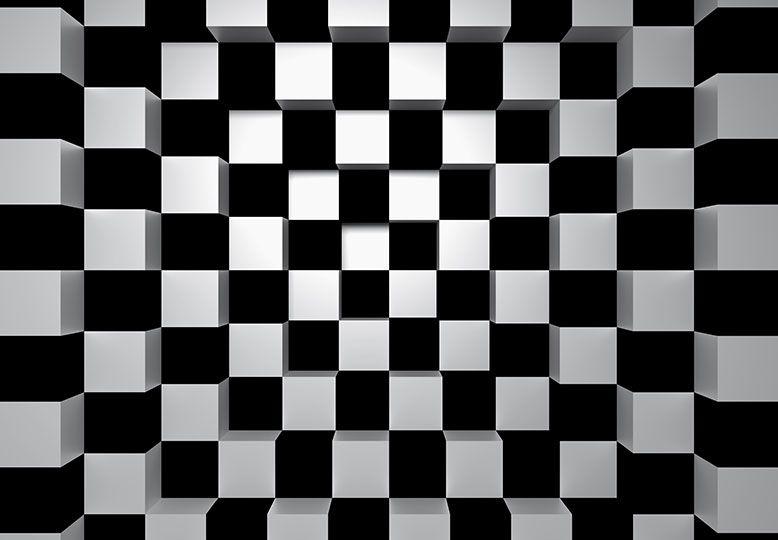Black and White Squares Logo - Black + White Squares + Genius of Wall Murals