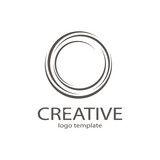 Creative Circle Logo - Creative circle yoga studio black logo symbol web geometric icon ...