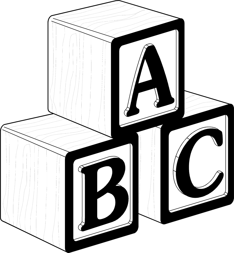 Black and White Squares Logo - Black And White Blocks Clipart