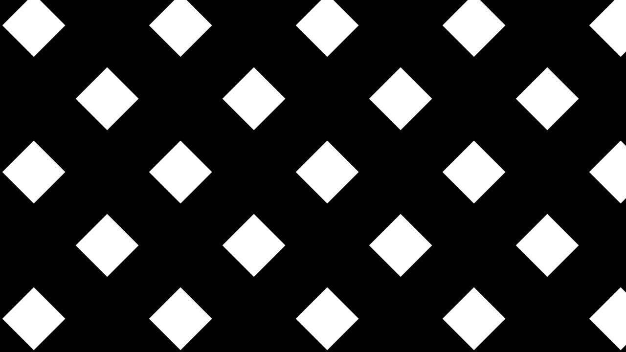 Black and White Squares Logo - Black Diagonal White Squares on Black Background