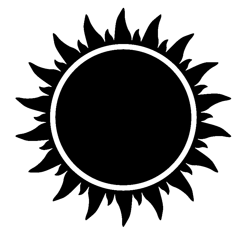 Black and White Sun Logo - Free Black And White Sun, Download Free Clip Art, Free Clip Art on ...