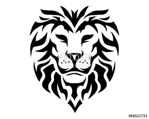 Black Lion Logo - black lion head