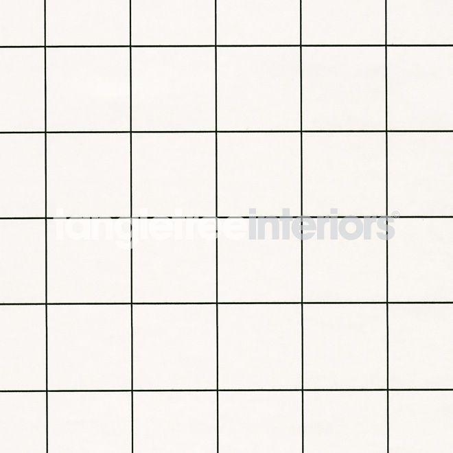 Black and White Squares Logo - Erica Wakerly Wallpapers | Tangletree Interiors - Squares - Black/ White