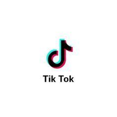 Tik Tok Logo - Tik tok logo black. Tik Tok. Tik tok, Background image, Art