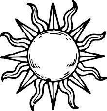 Black and White Sun Logo - simple sun drawing black and white - Google Search | Ink | Tattoos ...