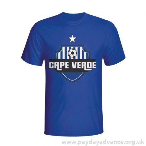 Cool Country Logo - Cool Cape Verde Country Logo T Shirt (blue) High Quality Football