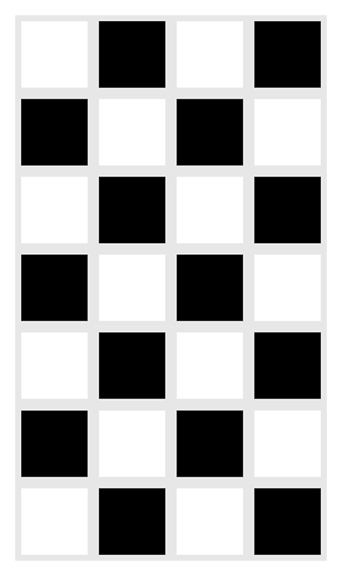 Black and White Squares Logo - Video puzzle: solution and Statistics University