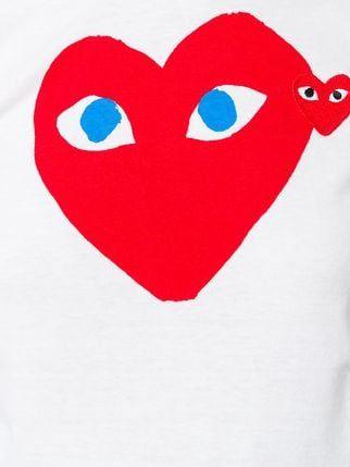 Comme Des Garcons Heart Logo - Comme Des Garçons Play Heart Logo T-shirt - Farfetch