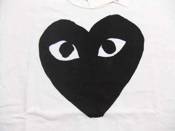 Comme Des Garcons Heart Logo - Bid Land: COMME Des GARCONS Play PLAY BIG Heart Logo T Shirt Is