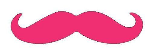 Pink Mustache Logo - Amazon.com: Hot Pink Mustache Sticker Decal Car Truck Vinyl 6