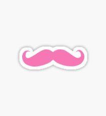 Pink Mustache Logo - Pink Mustache Stickers | Redbubble