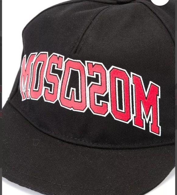 Red Box With White W Logo - Moschino Couture Black Red and White Logo Canvas Hat Cap SzM Orig W ...