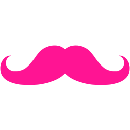 Pink Mustache Logo - Deep pink mustache 2 icon - Free deep pink mustache icons