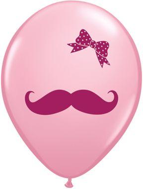 Pink Mustache Logo - Pink Mustache Balloons (11