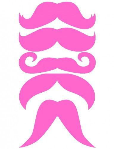 Pink Mustache Logo - Special order for Lauren PDF Pink Mustaches | WonderlandPartyExpress ...