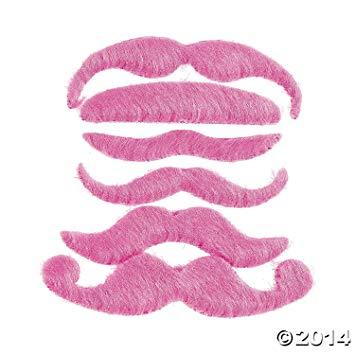 Pink Mustache Logo - Amazon.com: Hot Pink Mustache Assortment: Beauty
